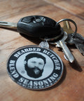 Bearded Butcher Logo Keychain with Keys - Bearded Butcher Blend Seasoning