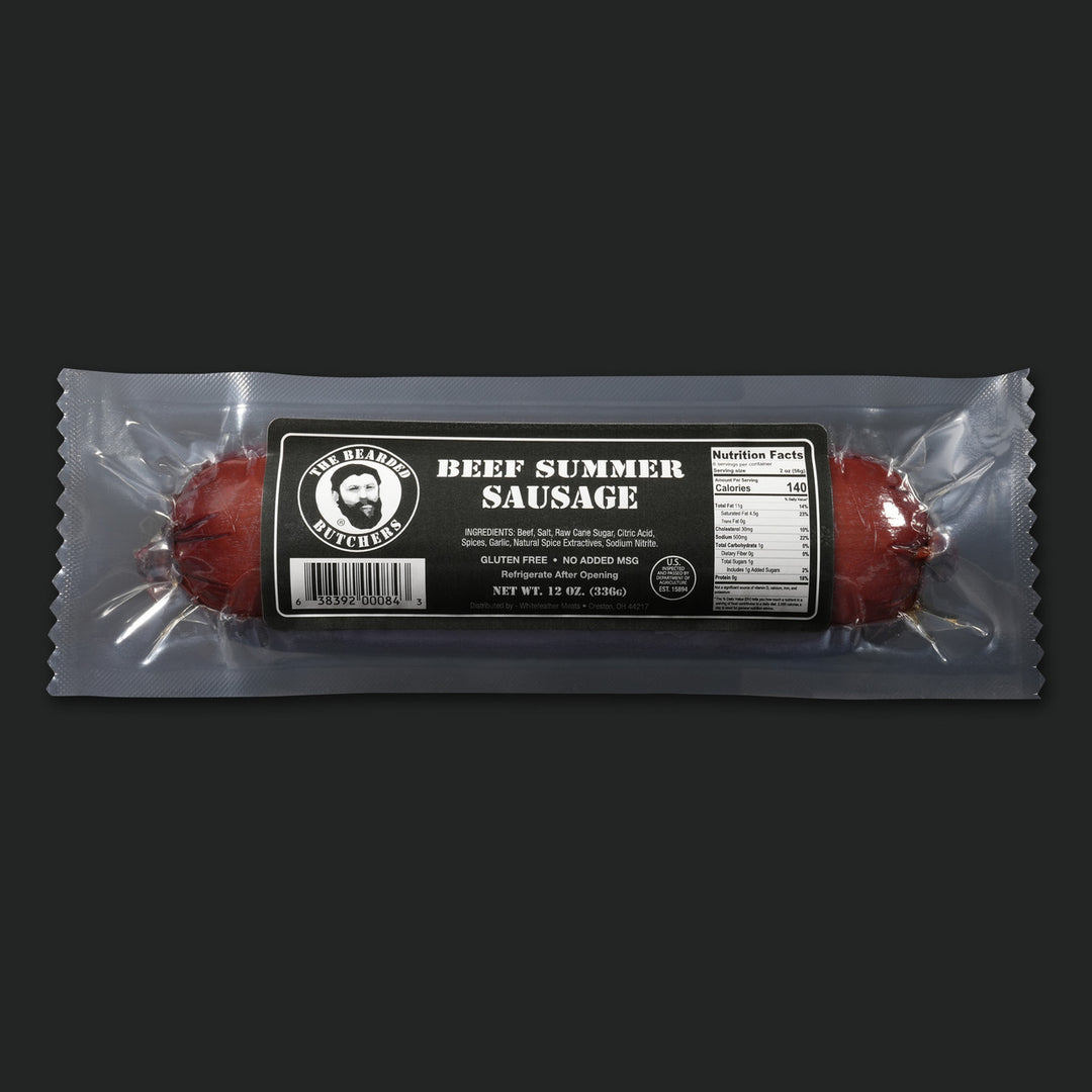 Bearded Butcher Summer Sausage 12oz The Bearded Butchers