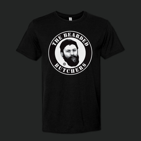 The Bearded Butchers Black Flag Logo T-Shirts - Front