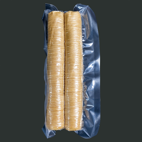 Clear smoked sausage casing 32mm 2 pack