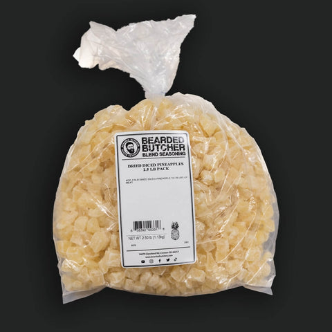 Bearded Butcher Dried Diced Pineapples (2.5lb Bag)