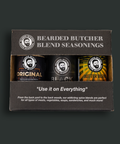 6 Pack of Bearded Butcher Blend Seasoning Shakers - Front